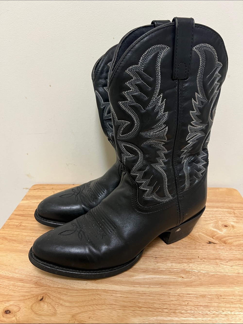 Laredo Black Cowboy Boots